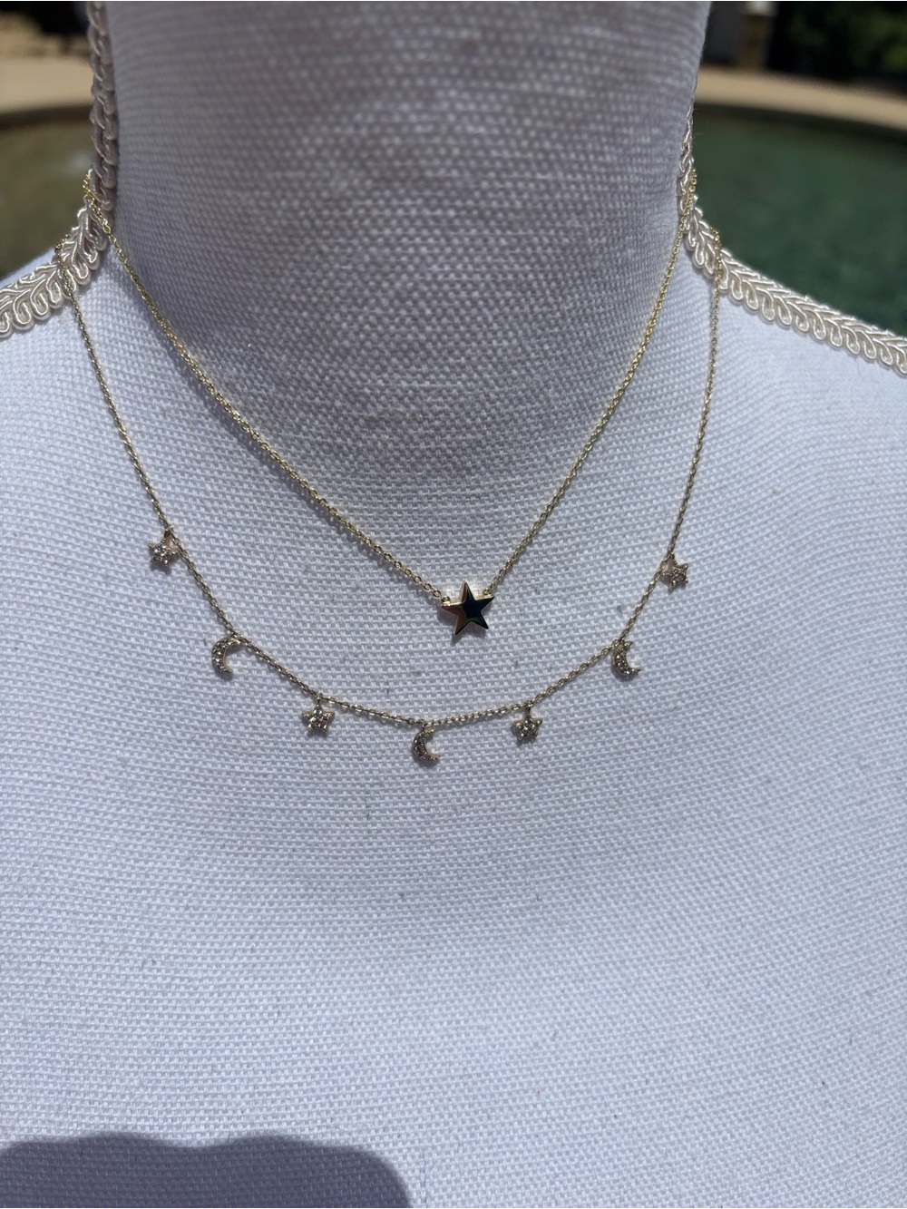 Melinda Maria Gold Star Necklace & Starry Night Necklace Sold Together - Picture 4 of 7